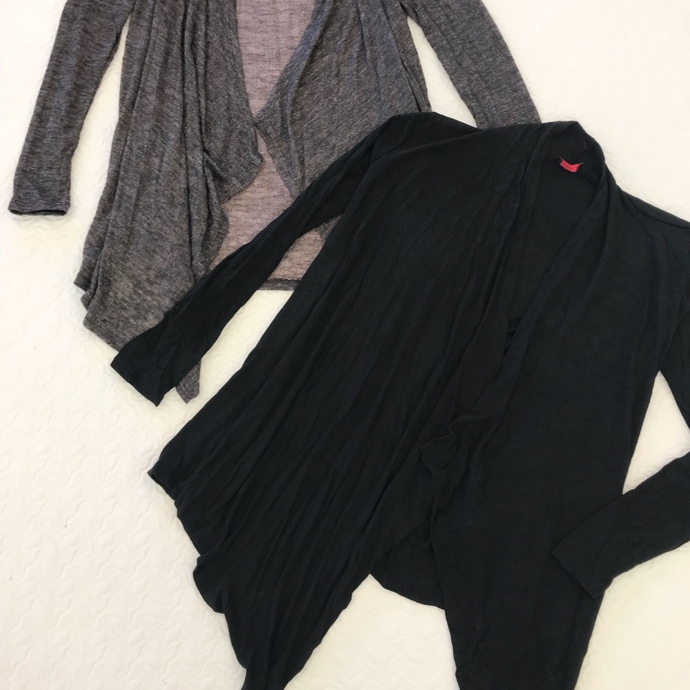 New 2 pack Draped Cardigans M